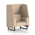 Brixworth Open Booth With Black Legs in Single Tone - Image 55