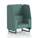 Brixworth Open Booth With Black Legs in Single Tone - Image 73