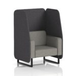 Brixworth Open Booth With Black Legs in Two Tone - Image 19