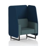 Brixworth Open Booth With Black Legs in Two Tone - Image 22