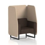 Brixworth Open Booth With Black Legs in Two Tone - Image 55