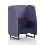 Brixworth Open Booth With Black Legs in Two Tone - Image 64