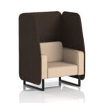 Brixworth Open Booth With Black Legs in Two Tone - Image 70