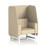Brixworth Open Booth With White Legs in Single Tone - Image 88