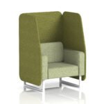 Brixworth Open Booth With White Legs in Two Tone - Image 10
