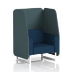 Brixworth Open Booth With White Legs in Two Tone - Image 31