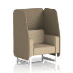 Brixworth Open Booth With White Legs in Two Tone - Image 37