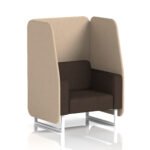 Brixworth Open Booth With White Legs in Two Tone - Image 55
