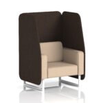Brixworth Open Booth With White Legs in Two Tone - Image 70