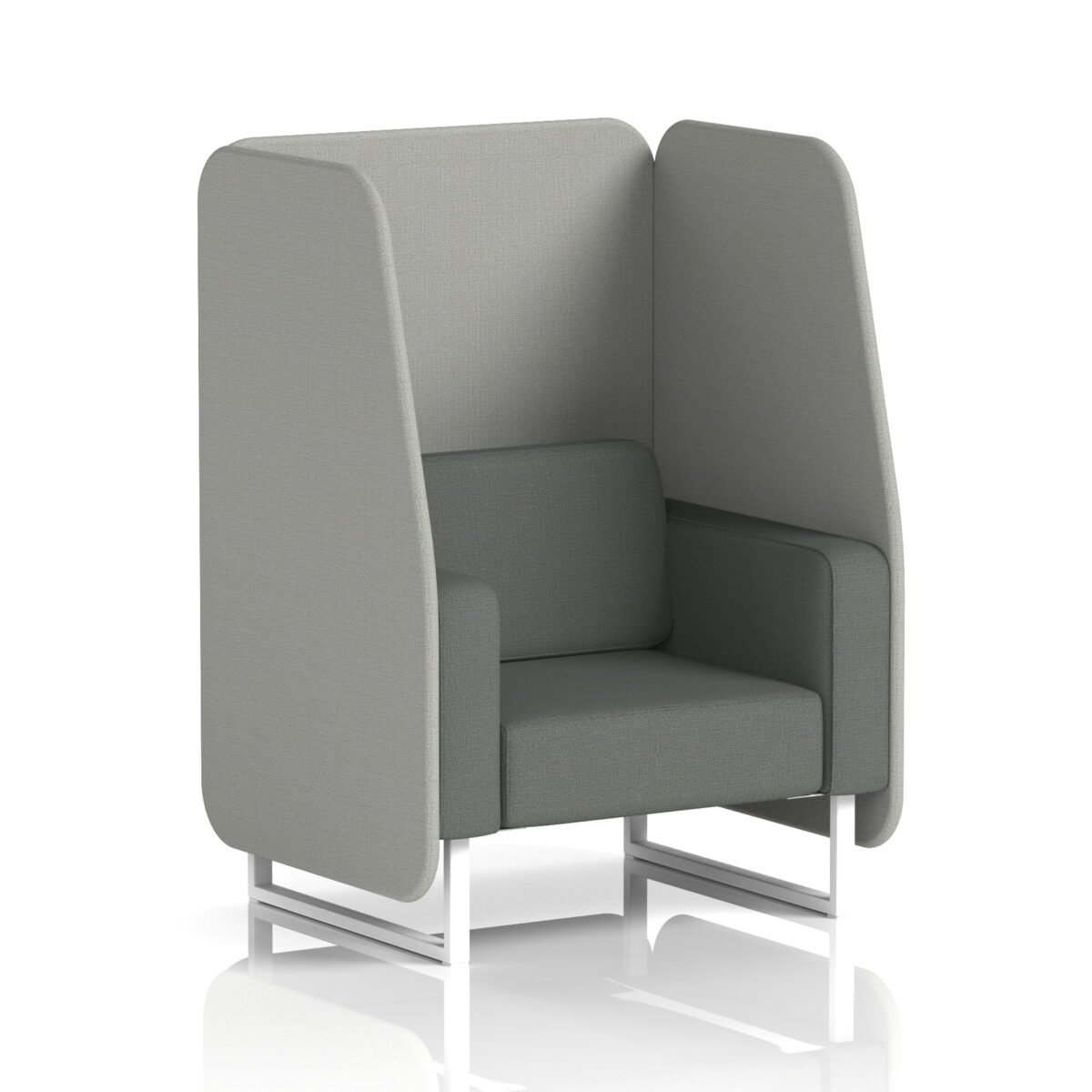Brixworth Open Booth With White Legs in Two Tone - Image 82