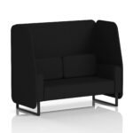 Brixworth Open Booth With Black Legs in Single Tone - Image 26