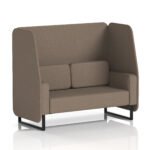 Brixworth Open Booth With Black Legs in Single Tone - Image 35