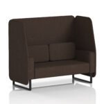 Brixworth Open Booth With Black Legs in Single Tone - Image 71