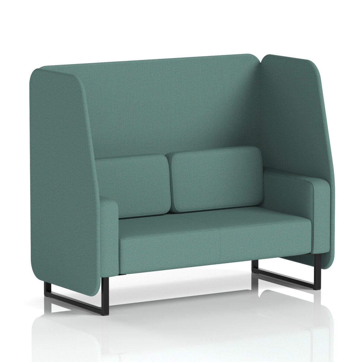 Brixworth Open Booth With Black Legs in Single Tone - Image 74