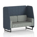 Brixworth Open Booth With Black Legs in Two Tone - Image 8