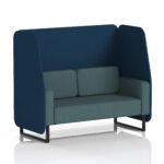 Brixworth Open Booth With Black Legs in Two Tone - Image 23