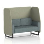 Brixworth Open Booth With Black Legs in Two Tone - Image 44