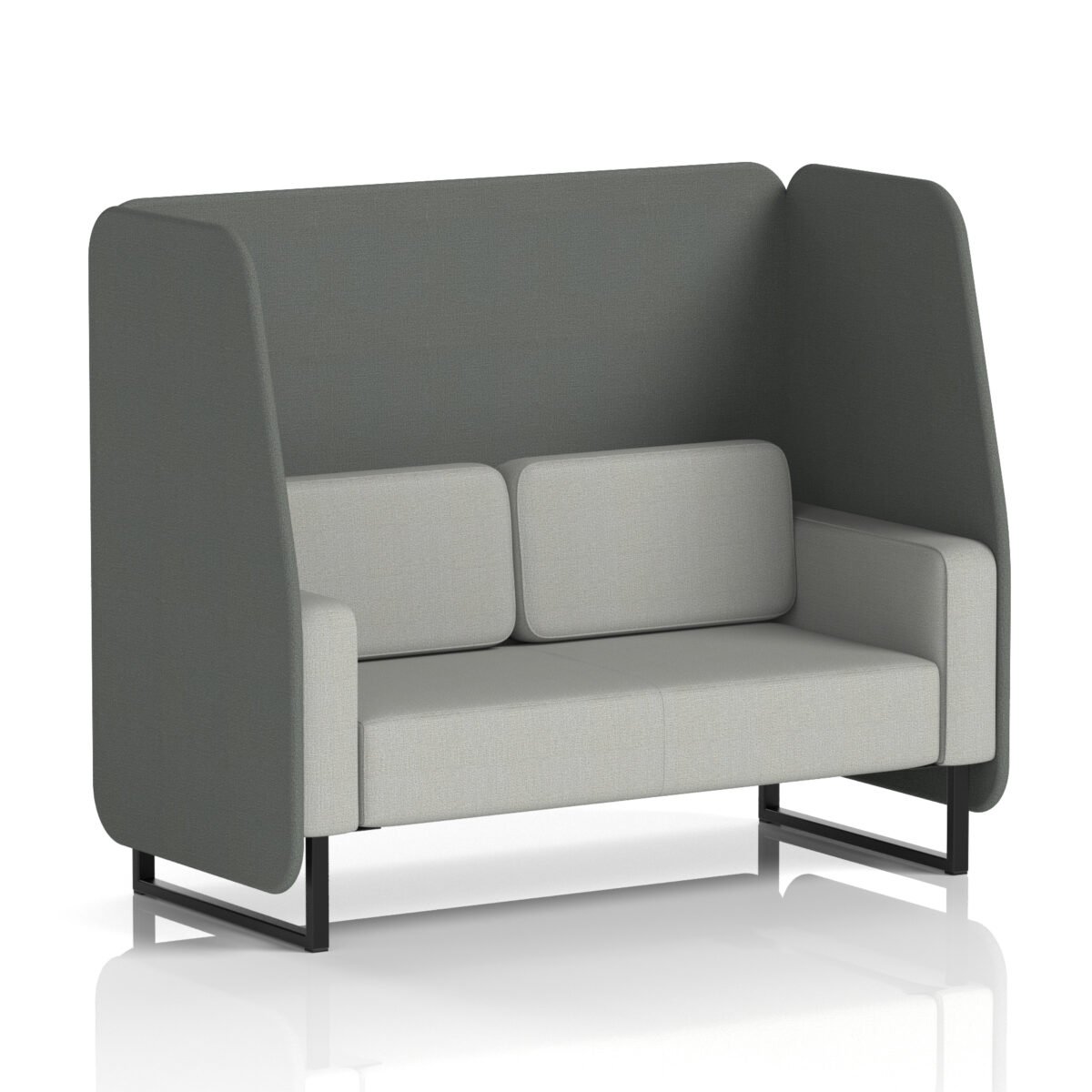 Brixworth Open Booth With Black Legs in Two Tone - Image 77