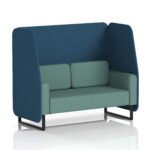 Brixworth Open Booth With Black Legs in Two Tone - Image 86