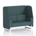 Brixworth Open Booth With White Legs in Single Tone - Image 32