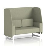 Brixworth Open Booth With White Legs in Single Tone - Image 44