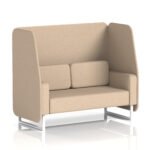 Brixworth Open Booth With White Legs in Single Tone - Image 56