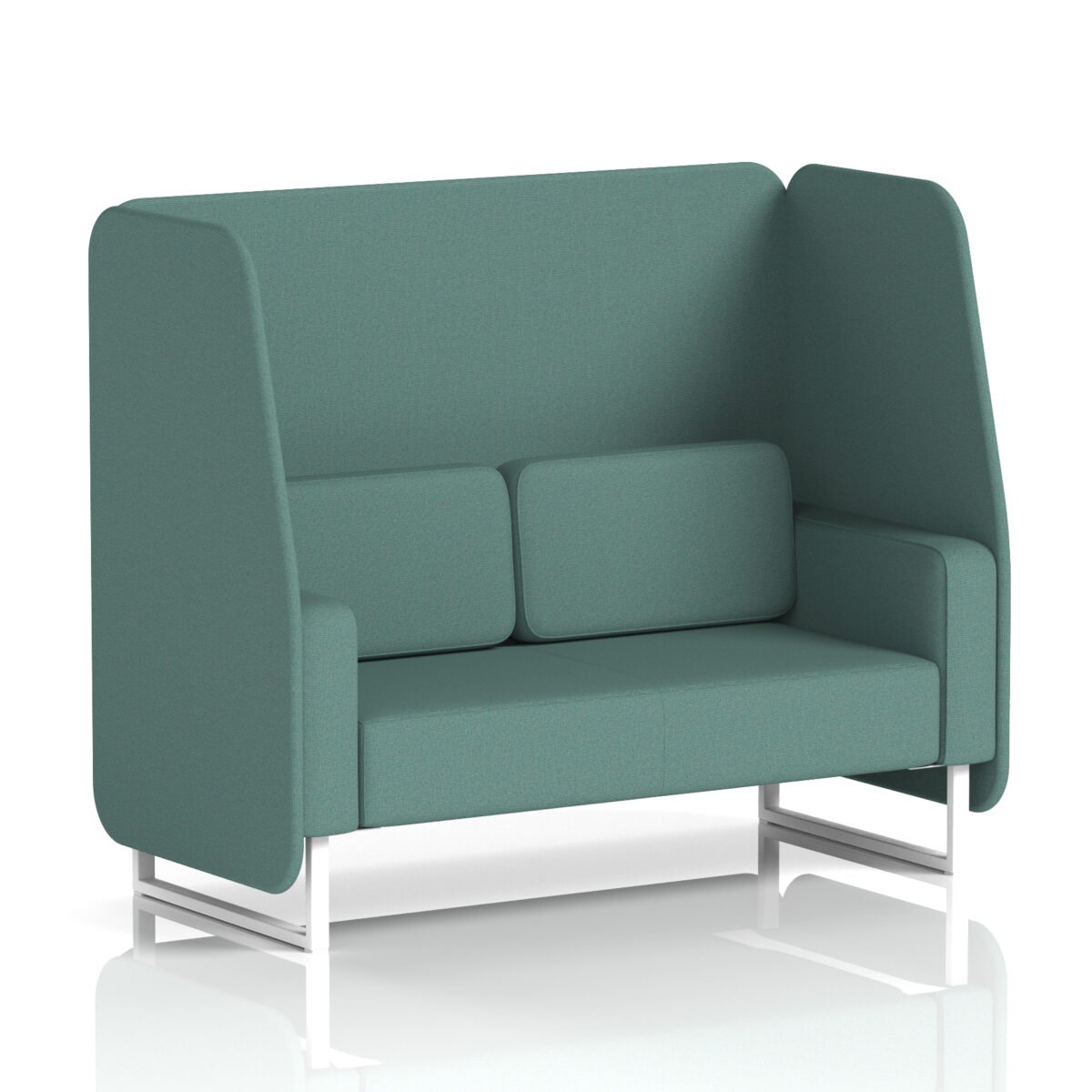 Brixworth Open Booth With White Legs in Single Tone - Image 74