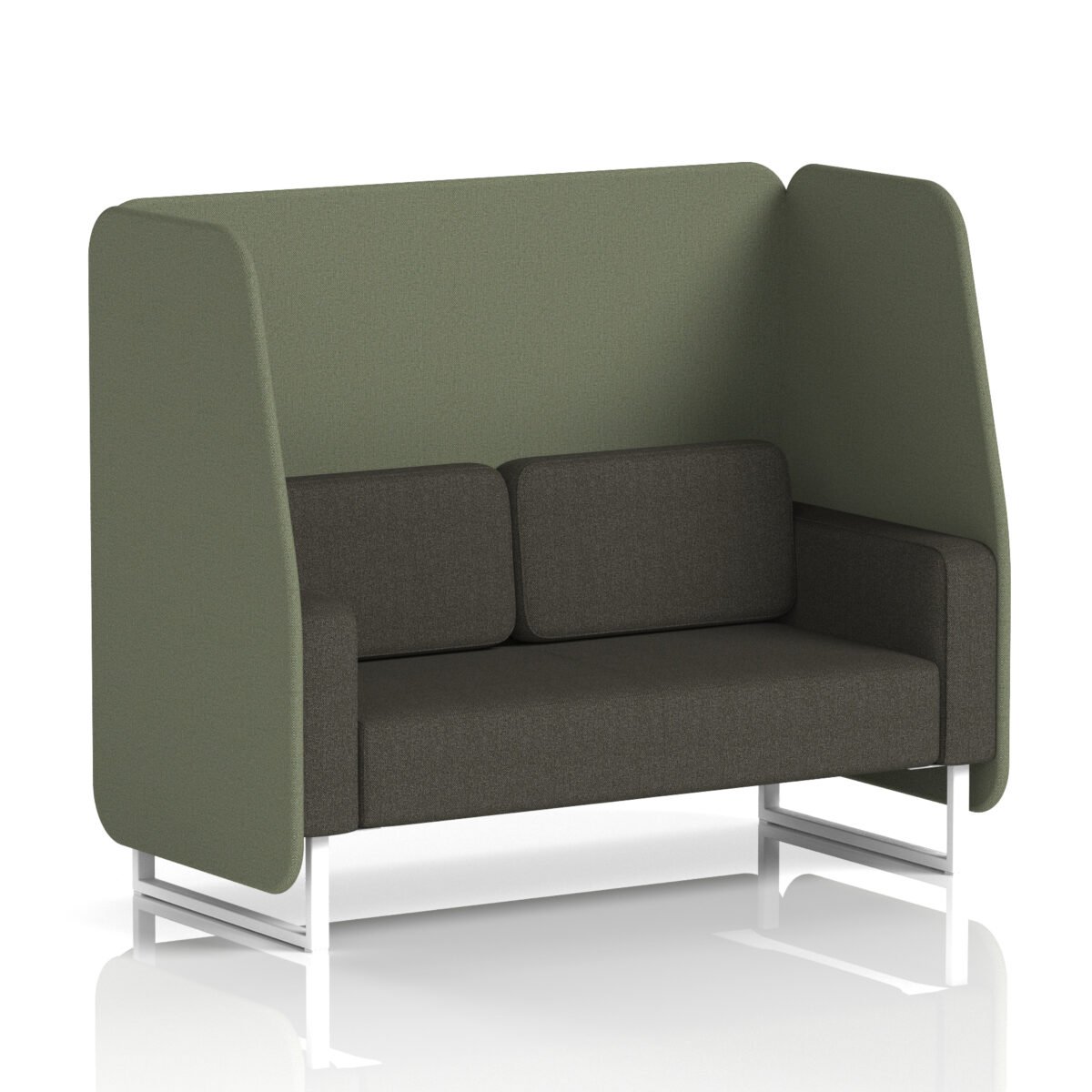 Brixworth Open Booth With White Legs in Two Tone - Image 41