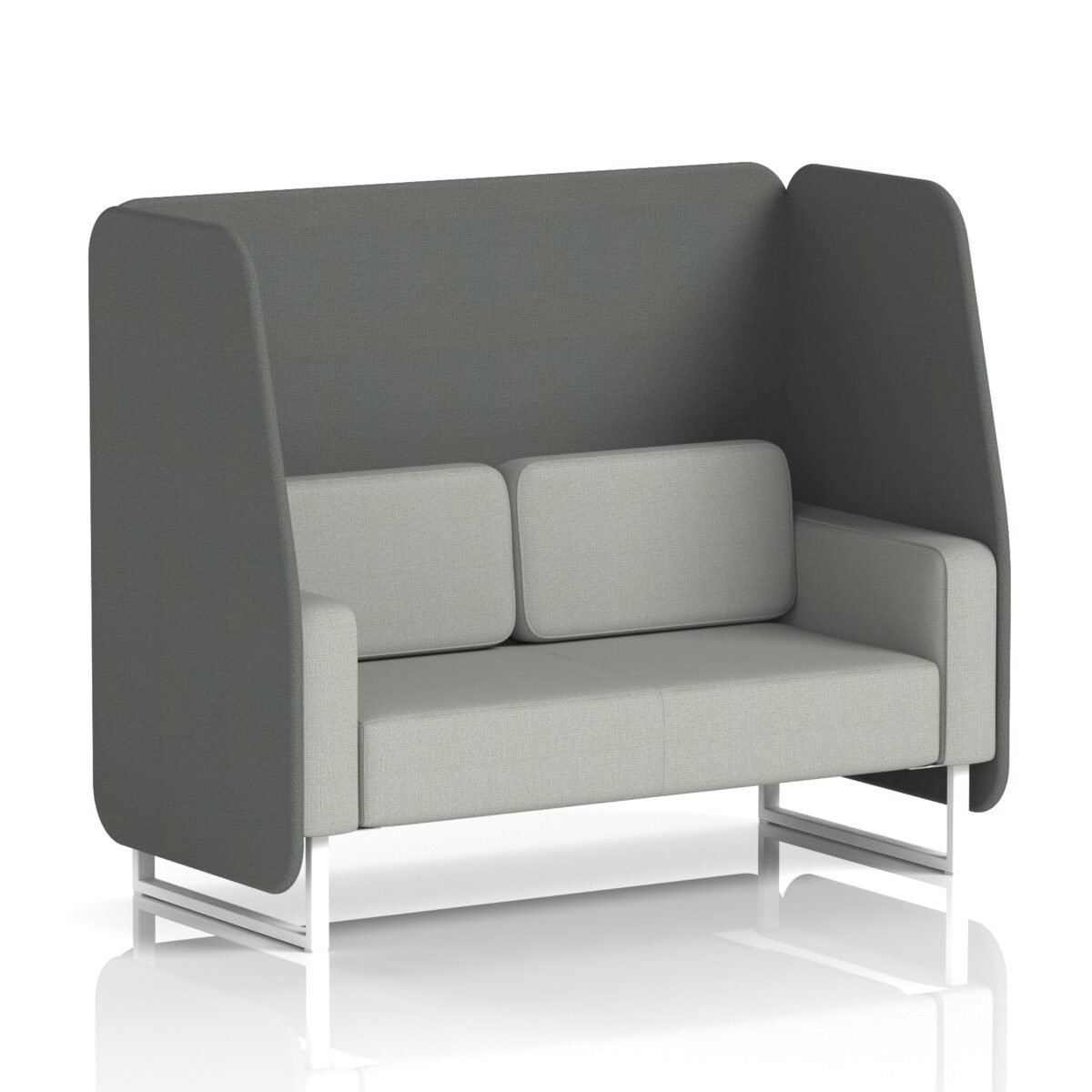 Brixworth Open Booth With White Legs in Two Tone - Image 77