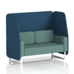 Brixworth Open Booth With White Legs in Two Tone - Image 86