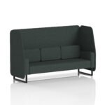 Brixworth Open Booth With Black Legs in Single Tone - Image 6