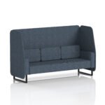 Brixworth Open Booth With Black Legs in Single Tone - Image 9