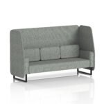 Brixworth Open Booth With Black Legs in Single Tone - Image 15