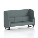 Brixworth Open Booth With Black Legs in Single Tone - Image 54