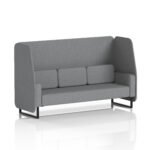 Brixworth Open Booth With Black Legs in Single Tone - Image 69