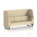 Brixworth Open Booth With Black Legs in Single Tone - Image 90