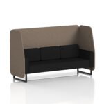 Brixworth Open Booth With Black Legs in Two Tone - Image 36