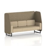 Brixworth Open Booth With Black Legs in Two Tone - Image 39