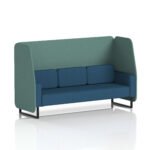 Brixworth Open Booth With Black Legs in Two Tone - Image 75