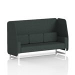 Brixworth Open Booth With White Legs in Single Tone - Image 6
