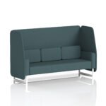 Brixworth Open Booth With White Legs in Single Tone - Image 33
