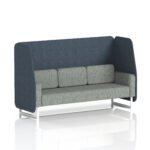 Brixworth Open Booth With White Legs in Two Tone - Image 9