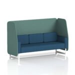 Brixworth Open Booth With White Legs in Two Tone - Image 75