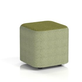 Harlestone Square Stool in Two Tone
