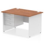Impulse 1200mm Panel End Straight Desk With Single Fixed Pedestal - Image 26