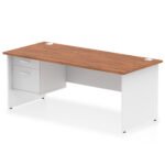 Impulse 1800mm Panel End Straigh Desk With Single Fixed Pedestal - Image 25