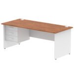 Impulse 1800mm Panel End Straigh Desk With Single Fixed Pedestal - Image 26
