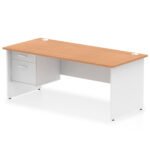 Impulse 1800mm Panel End Straigh Desk With Single Fixed Pedestal - Image 19