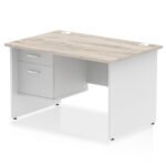 Impulse 1200mm Panel End Straight Desk With Single Fixed Pedestal - Image 9