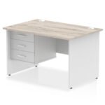 Impulse 1200mm Panel End Straight Desk With Single Fixed Pedestal - Image 10